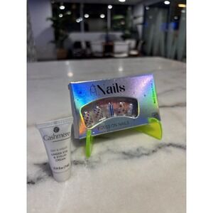 press on nails & Cashmere Pro-Collagen Day & Night Under Eye & Eyelid Cream